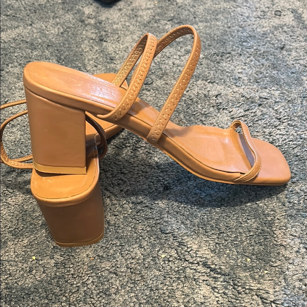 Billini Tan Block Heel Heels